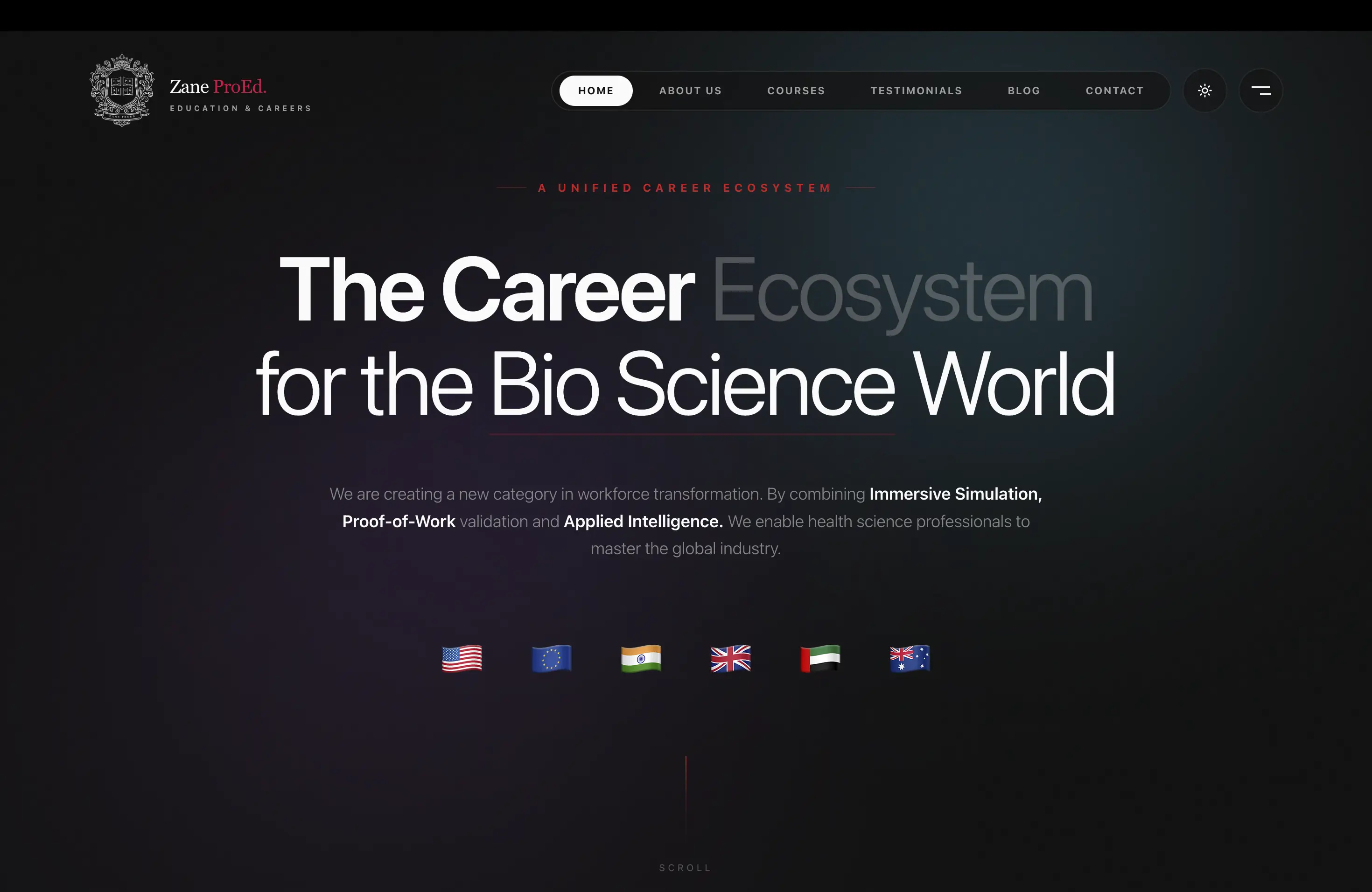 Zane ProEd Website